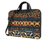 WZYCWB African Tribal Ethnic Texture 15.6 inch Print Laptop Crossbody Bag/Briefcase, Suitable for Daily Office Use and Business Travel