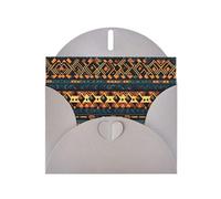 WZYCWB African Tribal Ethnic Texture Patterned Gray Holiday Card (6x4) with Envelope. Suitable for birthdays, weddings, and condolences.