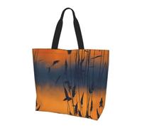 WZYCWB Afterglow of the setting sun Printed Tote Bag - Shoulder Bag - Suitable for Travel, Yoga, Beach, Commute, Shopping - Gift for Men and Women