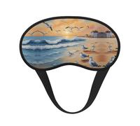 WZYCWB Airborne Seagulls Printed Sleeping Eye mask, Full Coverage, relieves Eye Fatigue