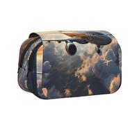 WZYCWB Airplanes are soaring Portable Pencil Case ideal for organizing pens in the office or storing makeup brushes