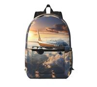 WZYCWB Airplanes are soaring Printed backpack with pockets - suitable for work, business trips, travel, sports