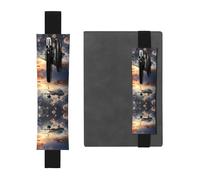 WZYCWB Airplanes are Soaring Printed Large-Capacity PVC Pen Holder + Creative Diary Pen Bag Set with Elastic Band Anti-Slip Design