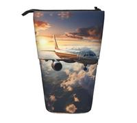 WZYCWB Airplanes are Soaring Printed Retractable Pen Holder for Dorm or Office use.