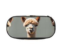 WZYCWB Alpaca Avatar Large Capacity Pencil Bag - Multifunctional Storage Box, Portable and Durable Pencil Bag for Office and School Supplies