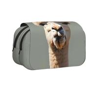 WZYCWB Alpaca avatar Patterned Portable Pencil Case ideal for organizing pens in the office or storing makeup brushes