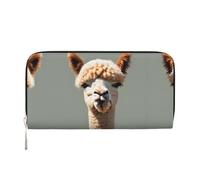 WZYCWB Alpaca avatar Printed zippered wallet perfect for travel, business, and everyday wear. Holds cell phones and cash.