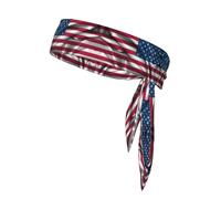 WZYCWB American Flag Printed Sports Headband, Men's and Women's Headscarf for Playing Ball, Morning Jogging, Outdoor Sports