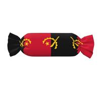 WZYCWB Angola Flag Patterned Cylindrical Pillows are Perfect for Long-haul Flights, naps at The Office, and Relaxation at Home.