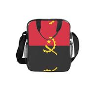 WZYCWB Angola Flag Transparent Shoulder Bag Lunch Handbag with Zipper and Shoulder Strap for Women Men Work Shopping