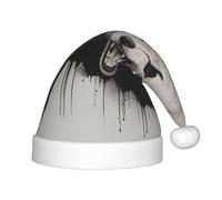 WZYCWB Angry howling wolf Patterns Fun Christmas Party Hat, Class Party Activity Holiday Christmas Decoration Hat