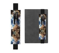 WZYCWB Anime Castle Sky Printed Large-Capacity PVC Pen Holder + Creative Diary Pen Bag Set with Elastic Band Anti-Slip Design