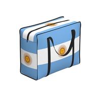 WZYCWB Argentine Flag Tote Bag for Adults, One Size, Polyester, Zippered, 53 x 40 x 23 cm, Foldable Lightweight Large Capacity