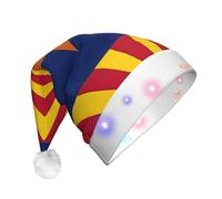 WZYCWB Arizona Flag Adult New Year Christmas hat, with LED lights, unisex plush Christmas hat, New Year Christmas party gift