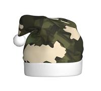 WZYCWB Army camouflage Adult Christmas hats and printed party hats are perfect for New Year's Christmas and family parties