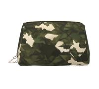 WZYCWB Army Camouflage Printed Leather Cosmetic Bag for Women - Stylish and Soft, Durable