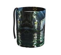 WZYCWB Asian Elephant in The Water Hanging car Trash can is Suitable for Many Types of Cars. It is Practical and Convenient, and is Simply The Perfect Partner for Driving.