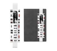 WZYCWB Atmosphere of the era Leather Pen Holder Bookmark, Adjustable Leather Pen Holder, Perfect for Back to School Christmas Gifts