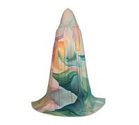 WZYCWB Aurora Fluid L Patterned Hooded Cape Cosplay Costume - Holiday Party Costume Props