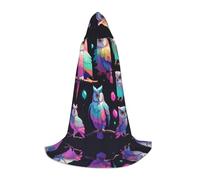 WZYCWB Aurora Owl M Patterned Hooded Cape Cosplay Costume - Holiday Party Costume Props