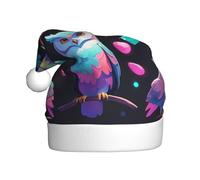 WZYCWB Aurora Owl Prints Santa Hats - Ideal for Christmas Eve, New Year's Eve, and Holiday Parties - Festive Decorations
