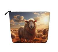 WZYCWB Australian sheep Patterned cosmetic bag, travel cosmetic bag, multifunctional storage bag, storage for daily necessities