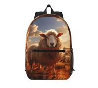 WZYCWB Australian sheep Printed backpack with pockets - suitable for work, business trips, travel, sports