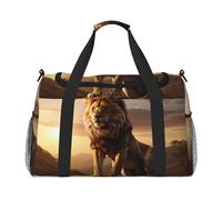 WZYCWB Australian sheep Printed fitness travel bag. Perfect for yoga training, short trips, and swimming gear., Mountain Lion, One Size