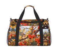 WZYCWB Australian sheep Printed fitness travel bag. Perfect for yoga training, short trips, and swimming gear., Persimmon, One Size
