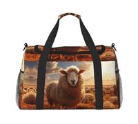 WZYCWB Australian sheep Printed fitness travel bag. Perfect for yoga training, short trips, and swimming gear., Australian Sheep, One Size