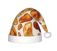 WZYCWB Baltic Amber Glow Patterned Christmas Hats for Kids, Cute Pointed Hats, Christmas Party Decorations and Gifts for Family Gatherings
