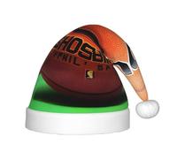 WZYCWB Basketball Background Patterns Kids' Christmas Party Hats, Soft and Comfortable, Gentle on Skin, Kindergarten Class Party Gifts