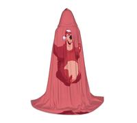 WZYCWB Bear Happy Hour S Patterned Hooded Cape Cosplay Costume - Holiday Party Costume Props