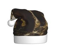 WZYCWB Bear in the forest Prints Santa Hats - Ideal for Christmas Eve, New Year's Eve, and Holiday Parties - Festive Decorations