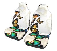 WZYCWB Beautiful butterfly Printed Car Seat Covers - Suitable for Sedans, SUVs, Trucks, and Vans - (2-Pack)
