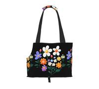 WZYCWB Beautiful little flower Lightweight travel bag for cats & breathable small dog shoulder bag for easy portability