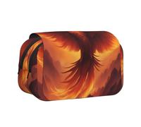 WZYCWB beautiful phoenix Patterned Portable Pencil Case ideal for organizing pens in the office or storing makeup brushes