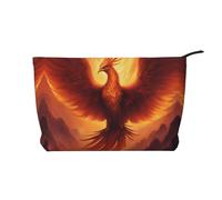 WZYCWB Beautiful Phoenix Printed Travel Cosmetic Bag, Perfect for Business Trips and Vacations.
