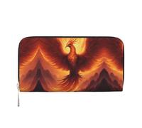 WZYCWB beautiful phoenix Printed zippered wallet perfect for travel, business, and everyday wear. Holds cell phones and cash.