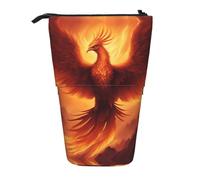 WZYCWB Beautiful Phoenix Retractable Storage Container for Pen Holders, Makeup Brush Holders, or Coin Drawstring Bags.