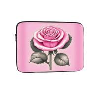 WZYCWB Beautiful pink roses 15 inch Printed laptop sleeve for 10-17-inch laptops, perfect for business, office, school, or university use.