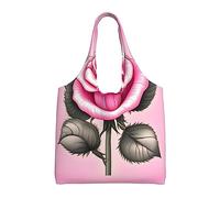 WZYCWB Beautiful pink roses Printed Single Shoulder Commuter Canvas Bag, Grocery Shopping Bag, Daily Use Canvas Bag