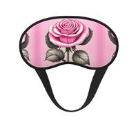 WZYCWB Beautiful Pink Roses Printed Sleeping Eye mask, Full Coverage, relieves Eye Fatigue