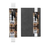 WZYCWB beautiful pylons in the distance Adjustable Journal Bookmark, Leather Pen Holder Bookmark, Perfect for Back to School Christmas Gift Bookmark Leather Pen Holder,