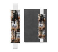 WZYCWB beautiful pylons in the distance Leather pen holder bookmarks, adjustable diary bookmarks, perfect as back-to-school or Christmas gifts,