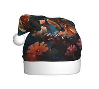 WZYCWB Beautiful Seahorse Couple Adult Christmas hats and printed party hats are perfect for New Year's Christmas and family parties