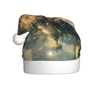 WZYCWB Beautiful wonderland Printed Santa Hats - Perfect for Christmas Eve, New Year's Eve, and Holiday Parties