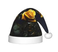 WZYCWB Beautiful yellow roses Patterned Christmas Party Hat, Children's Class Activity Gift, Christmas Holiday Decoration Prop