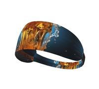 WZYCWB Beer foam Printed sports headband, sports sweatband, moisture wicking