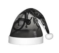 WZYCWB Bicycle black Patterned Christmas Hats for Kids, Cute Pointed Hats, Christmas Party Decorations and Gifts for Family Gatherings